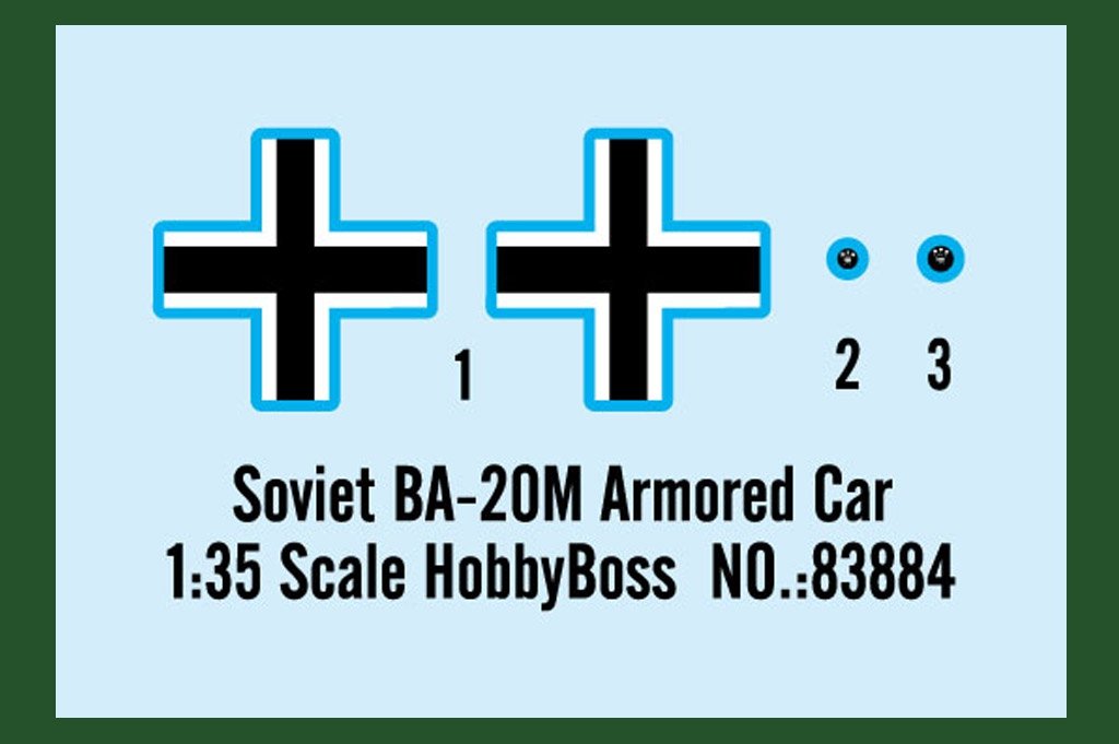 Hobby Boss 83884 Soviet BA-20M Armored Car 1/35 – image 2