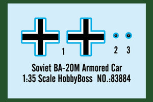 Hobby Boss 83884 Soviet BA-20M Armored Car 1/35 – image 2