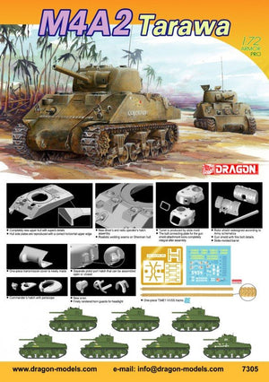 Dragon 7305 M4A2 Tarawa 1/72 – zdjęcie 2