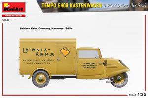 MiniArt 38047 TEMPO E400 KASTENWAGEN 3-WHEEL DELIVERY BOX TRACK 1/35 – zdjęcie 13