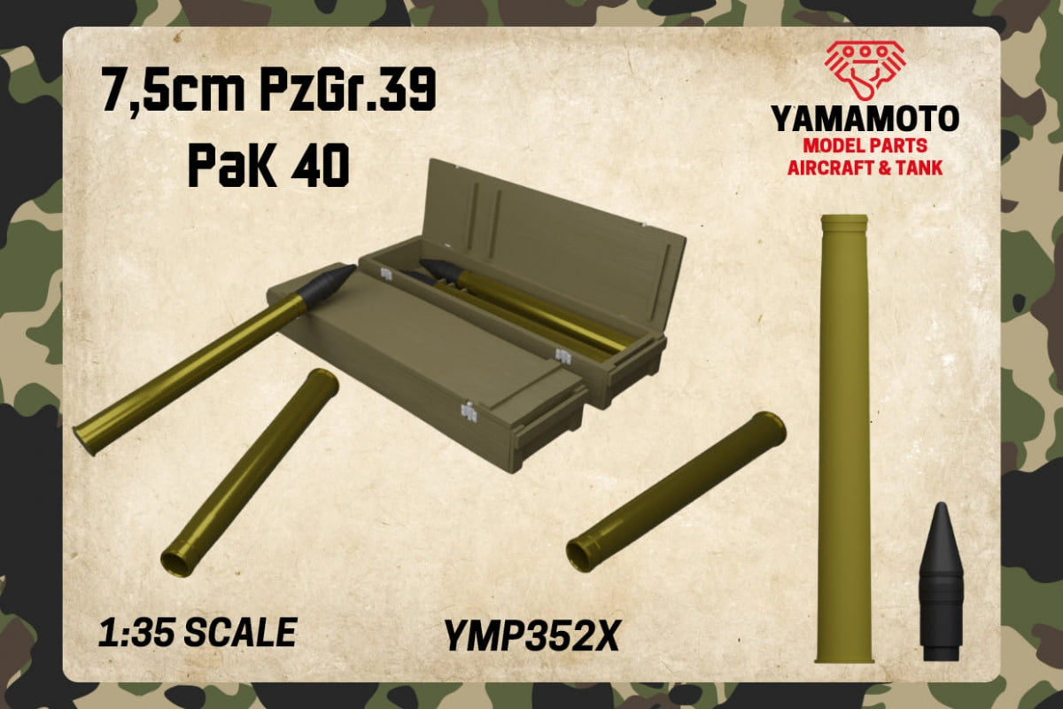 Yamamoto Model Parts YMP3522 7.5 cm PzGr.39 PaK 40 1/35 – image 2