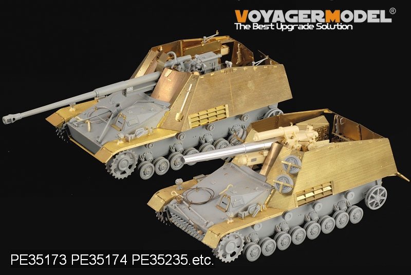 Voyager Model PE35173 WWII Nashorn / Hornisse / Hummel Fenders and Floor for DRAGON 6150/6165/6166/6204/6314 1/35