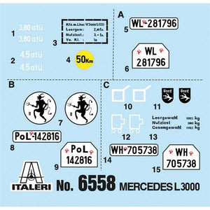 Italeri 6558 MERCEDES BENZ L3000 S 1/35 – image 5