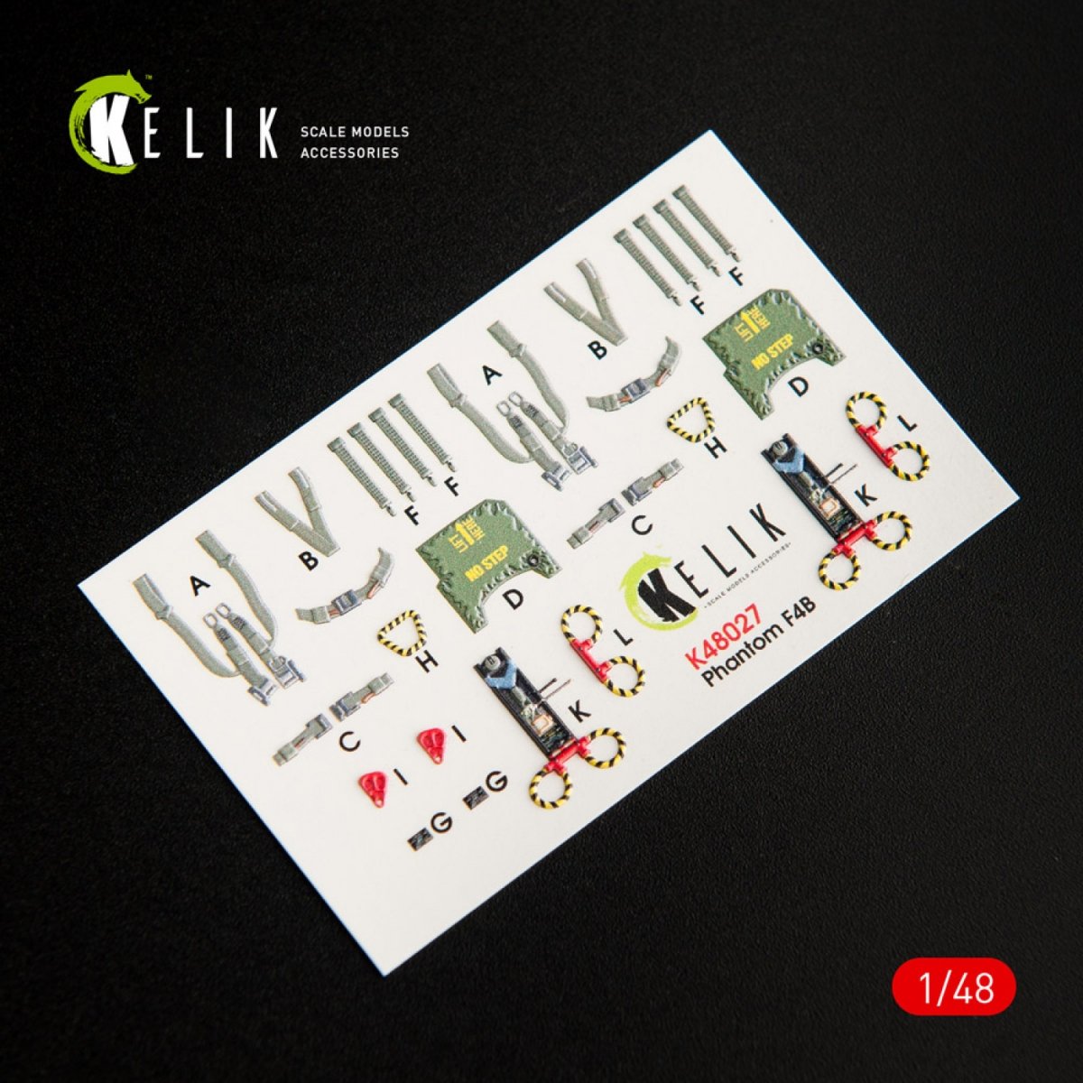 KELIK K48027 F-4B INTERIOR 3D DECALS FOR TAMIYA KIT 1/48 – zdjęcie 5