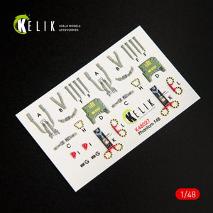 KELIK K48027 F-4B INTERIOR 3D DECALS FOR TAMIYA KIT 1/48 – zdjęcie 5