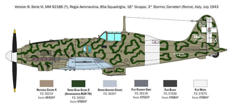 Italeri 2519 Macchi C.205 Veltro 1/32 – zdjęcie 12