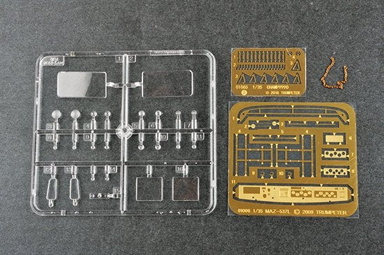 Trumpeter 01065 MAZ-537G Late Production type with ChMZAP-9990 semi-trailer 1/35 – zdjęcie 17