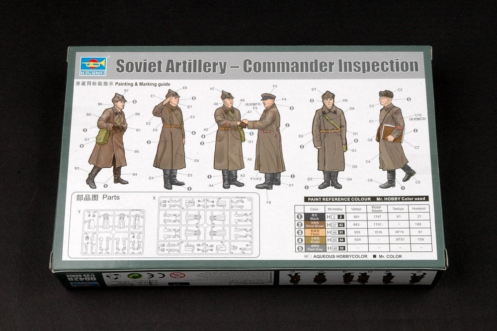 Trumpeter 00428 Soviet Artillery - Commander Inspection 1/35 – immagine 4