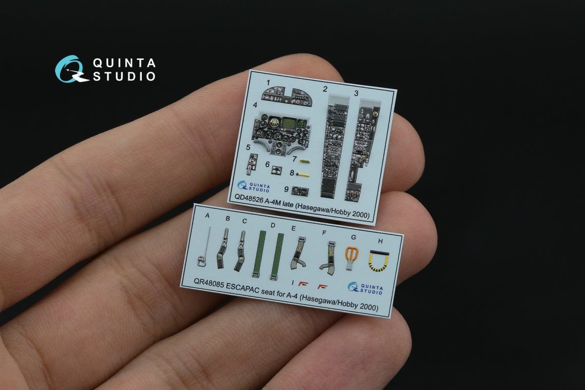 Quinta Studio QD48526 A-4M late 3D-Printed &amp;amp; coloured Interior on decal paper (Hasegawa/Hobby2000) 1/48 – zdjęcie 5