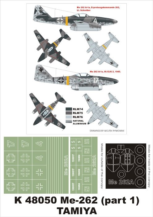 Montex K48050 Me-262 (partie 1) 1/48