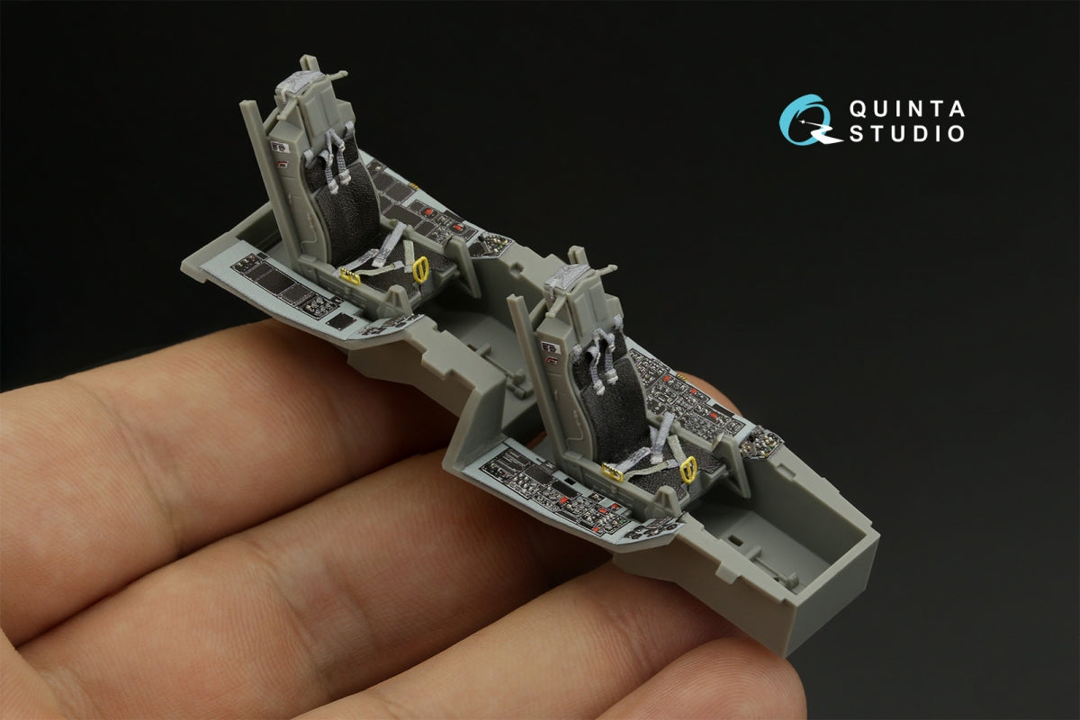 Quinta Studio QD48418 F-16D block 30 3D-Printed &amp;amp; coloured Interior on decal paper (Kinetic 2022 tool) 1/48 – zdjęcie 12