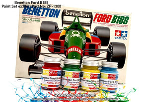 Zero Paints ZP-1300 Benetton Ford B188 Paint 4x30ml – zdjęcie 3