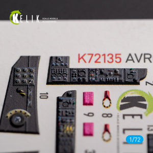 KELIK K72135 AVRO VULCAN B.2 Front cockpit - interior 3D decals for Airfix kit 1/72 – zdjęcie 2