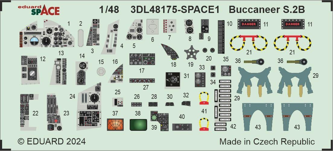 Eduard 3DL48175 Buccaneer S.2B SPACE AIRFIX 1/48 – zdjęcie 4