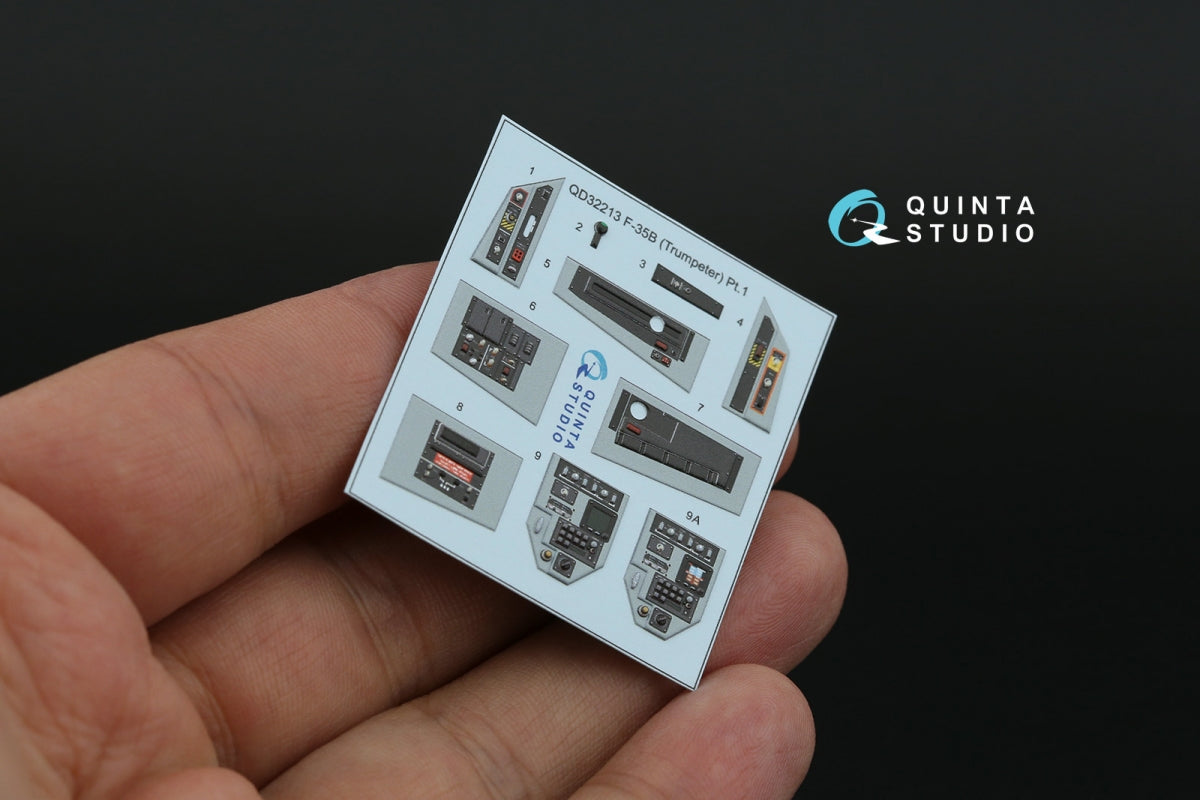 Quinta Studio QD32213 F-35B 3D-Printed &amp;amp; coloured Interior on decal paper (Trumpeter) 1/32 – zdjęcie 5