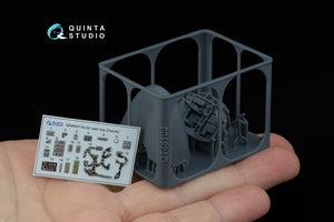 Quinta Studio QD+48537 Ka-52 radar bay with nose cone (Zvezda/Quinta Models) (with 3D-printed resin parts) 1/48