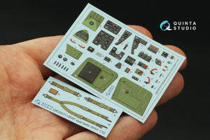 Quinta Studio QD32216 P-39Q/N Airacobra 3D-Printed coloured Interior on decal paper (KittyHawk) 1/32 – zdjęcie 5