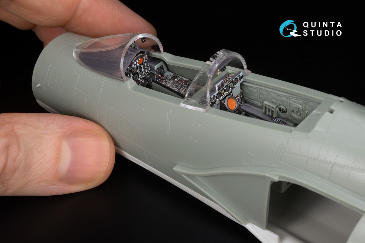 Quinta Studio QDS+48490 F-4S Phantom II 3D-Printed &amp;amp; coloured Interior on decal paper (Academy) (Small version) (with 3D-printed resin parts) 1/48 – zdjęcie 11