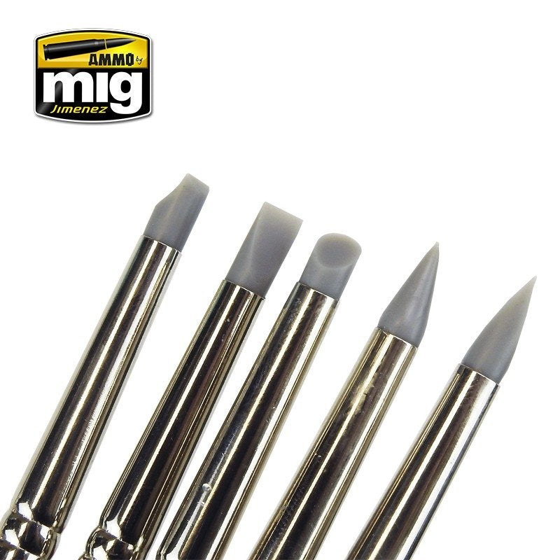 AMMO of Mig Jimenez 7606 RUBBER BRUSH SET – image 3