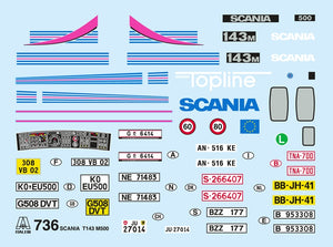 Italeri 0736 SCANIA T 143M 500 Topline 1/24 – zdjęcie 3