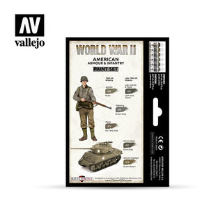Vallejo 70203 WWII American Armour &amp;amp; Infantry 6x17ml – zdjęcie 2