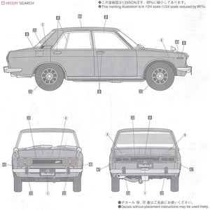 Hasegawa HC8 Nissan Bluebird 1600 SSS P510WTK 1969 1/24 – zdjęcie 7