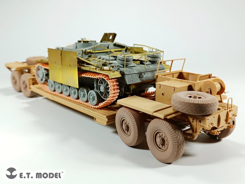 E.T. Model P35-123 WWII German Tank Transporter Sd.Ah.116 Sagged wheels For TAMIYA Kit 1/35 – zdjęcie 4