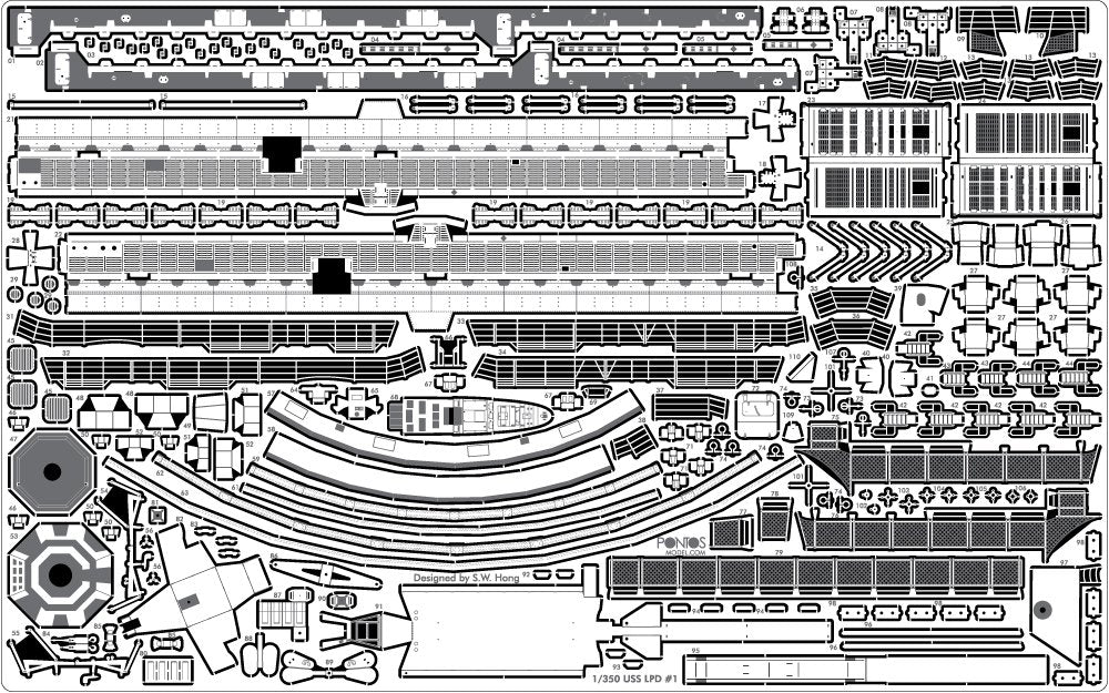 Pontos 35016F1 USS San Antonio Class LPD Detail Up Set 1/350 – image 12