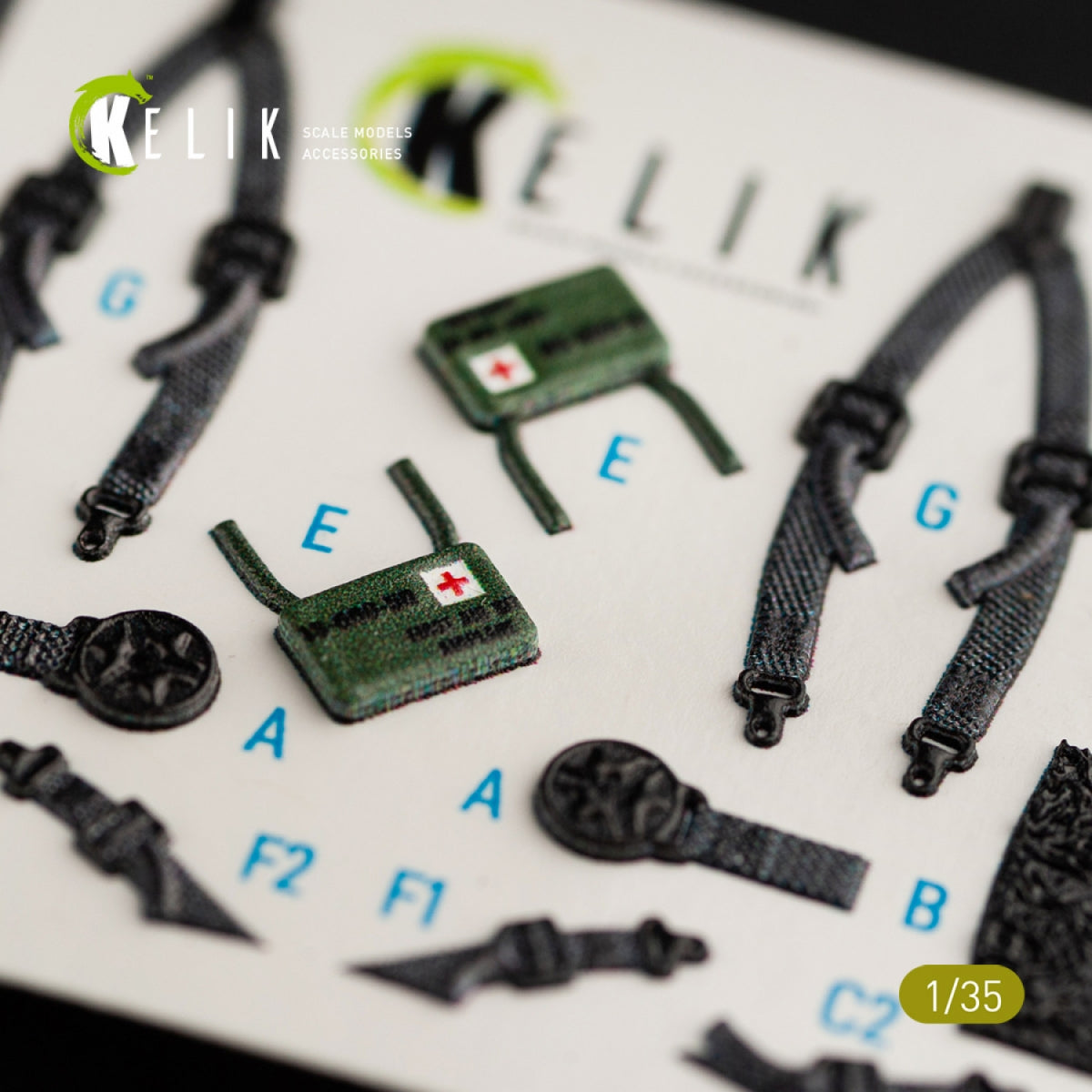 KELIK K35016 HH-60H RESCUE HAWK INTERIOR 3D DECALS FOR KITTY HAWK KIT 1/35 – immagine 7