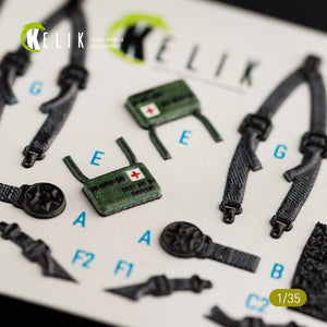 KELIK K35016 HH-60H RESCUE HAWK INTERIOR 3D DECALS FOR KITTY HAWK KIT 1/35 – immagine 7