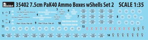 MiniArt 35402 7.5cm PaK40 AMMO BOXES WITH SHELLS SET 2 1/35 – image 2