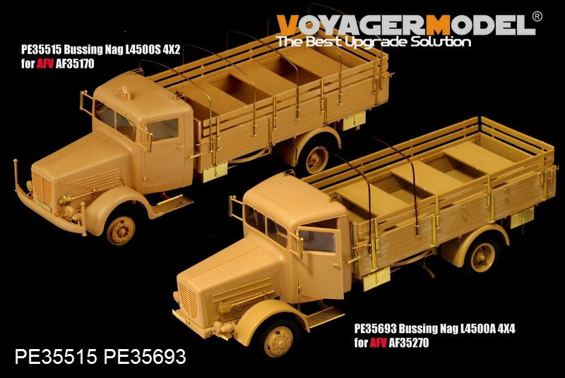 Voyager Model PE35693 WWII German Bussing Nag L4500A 4X4 Cargo Truck For AFV 35270 1/35 – imagen 8