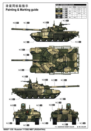 Trumpeter 09507 Russian T-72B2 MBT (ROGATKA) 1/35 – zdjęcie 5