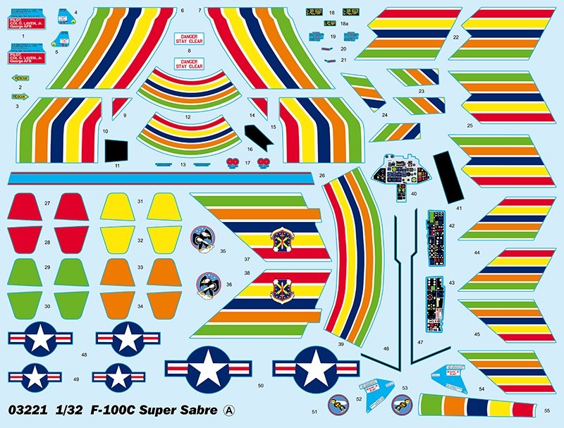 Trumpeter 03221 F-100C Super Saber 1/32 – image 3