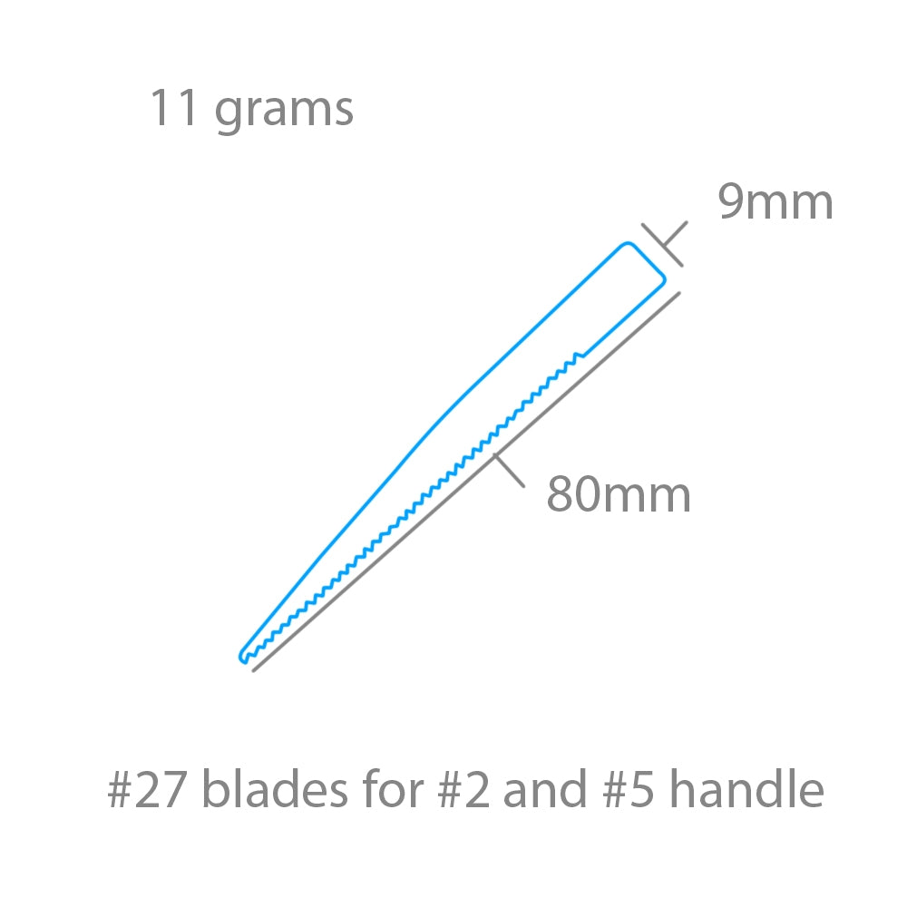 Modelcraft PKN2727 #27 Saw Blades x 5 For #2 or #5 Handles – zdjęcie 2