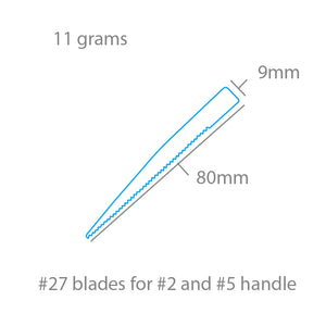 Modelcraft PKN2727 #27 Saw Blades x 5 For #2 or #5 Handles – zdjęcie 2