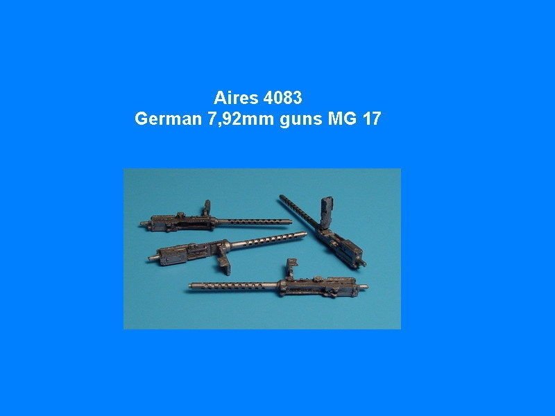 Aires 4083 Canons allemands de 7,92 mm MG 17 1/48 Autres