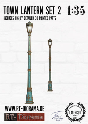 RT-Diorama 35671 Town Lantern Set Type 2 (2pcs.) 1/35 – zdjęcie 2