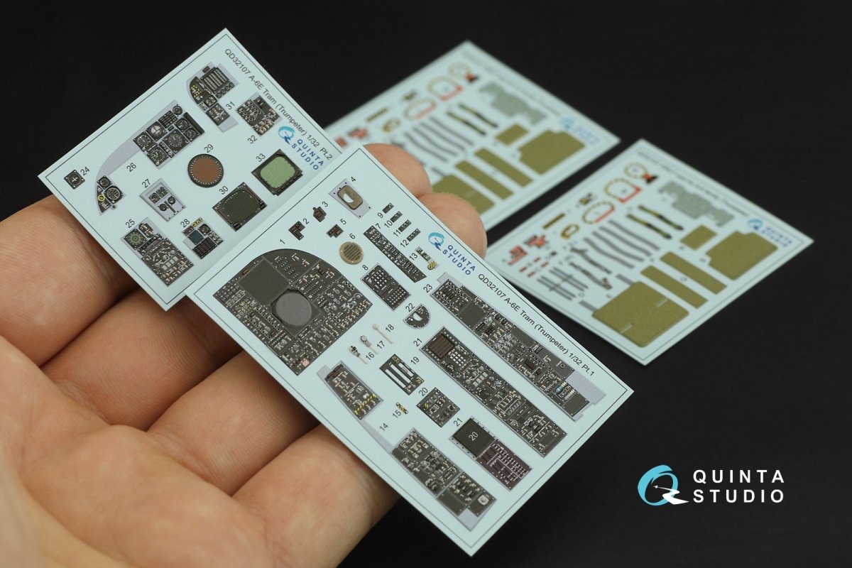 Quinta Studio QD32107 A-6E TRAM Intruder 3D-Printed &amp;amp; coloured Interior on decal paper (Trumpeter) 1/32 – zdjęcie 10
