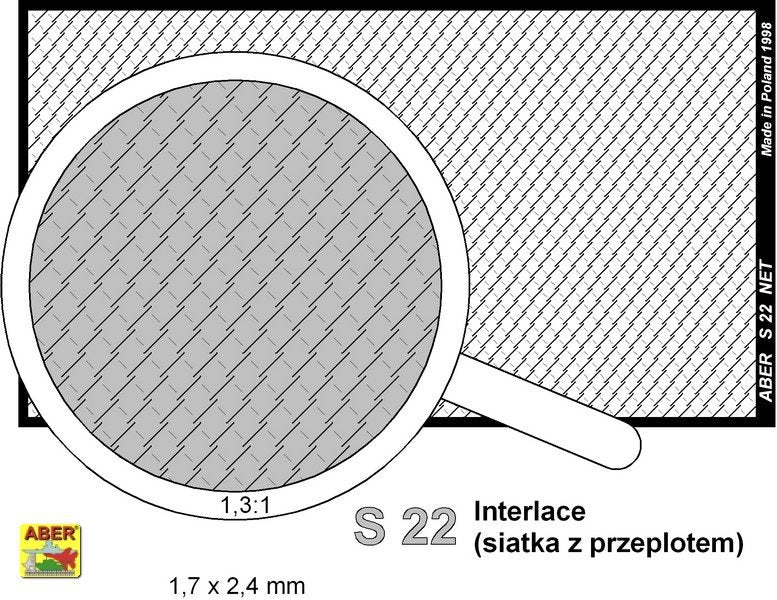 Aber S-22 Net with interlaced mesh 1,7 x 2,4 mm – zdjęcie 2