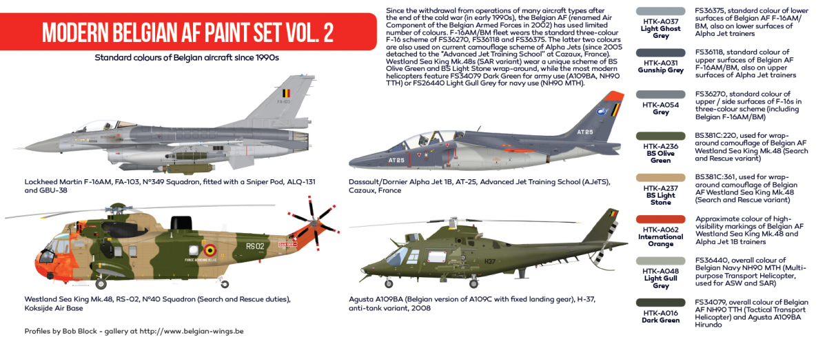 Hataka HTK-AS64 Modern Belgian AF paint set vol. 2 – zdjęcie 3