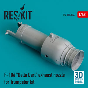 RESKIT RSU48-0196 F-106 &amp;quot;DELTA DART&amp;quot; EXHAUST NOZZLE FOR TRUMPETER KIT (3D PRINTED) 1/48
