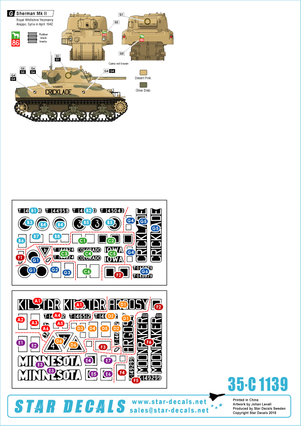 Star Decals 35-C1139 British 9th Armoured Brigade 1/35 – zdjęcie 2