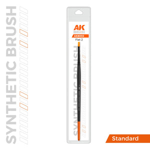 AK Interactive AKB002 AK SYNTHETIC BRUSH – FLAT 2 – zdjęcie 3