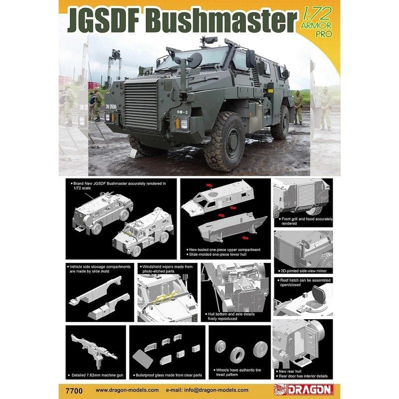 Dragon 7700 JGSDF Bushmaster 1/72 – zdjęcie 2