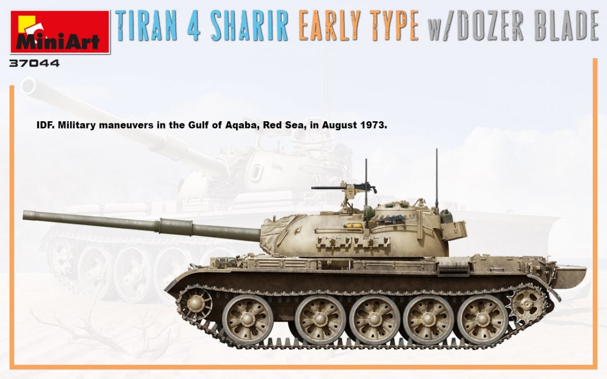MiniArt 37044 TIRAN 4 SHARIR EARLY TYPE w/DOZER BLADE 1/35 – Bild 4