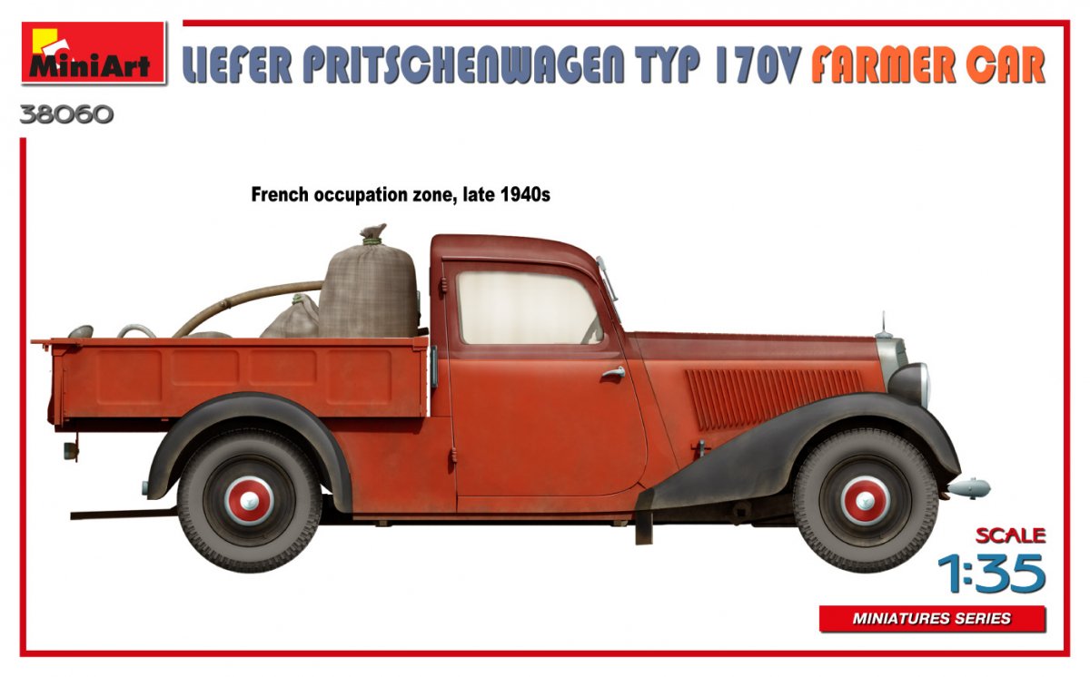 MiniArt 38060 LIEFER PRITSCHENWAGEN TYP 170V FARMER CAR 1/35 – image 12