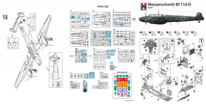 Hobby 2000 32007 Messerschmitt Bf 110 D ( Dragon + Cartograf + Mask ) 1/32 – zdjęcie 2
