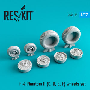 RESKIT RS72-0065 F-4 (C,D,E,F) &amp;quot;PHANTOM II&amp;quot; WHEELS SET 1/72
