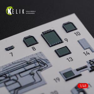 KELIK K48078 F/A-18F Super Hornet interior 3D decals for MENG kit 1/48 – zdjęcie 4